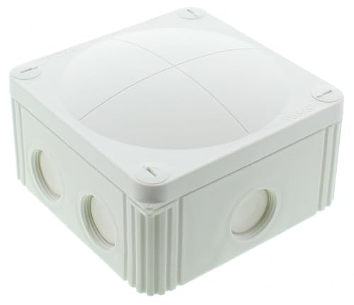 Image of Wiska 10110092 Combi 607 Junction Box, 110x110x66mm, White, 5-Pole