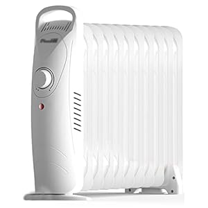Kleine Elektrische Radiator Met Olie Gevulde Kachel Elektrische Ventilatorkachel Intelligente Thermostaat 7/9/11 Koellichaam (Color : White, S : 1000W)