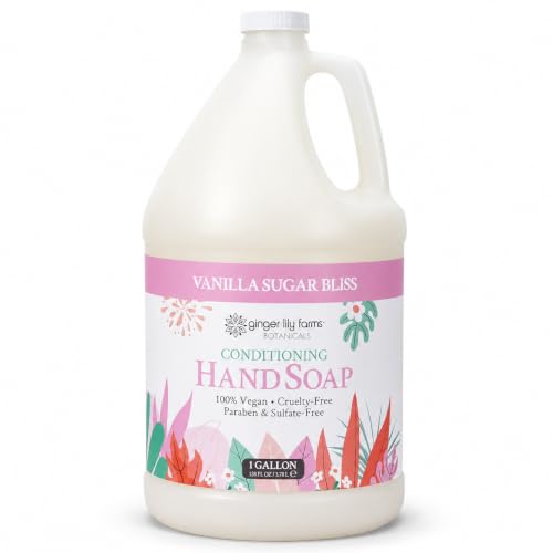 Ginger Lily Farms Botanicals Hand Soap, 128oz, Vanilla Sugar Bliss