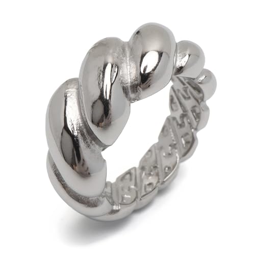 [silver KYASYA]�X�e�����X �c�C�X�g�����O �Ђ˂� ���C�h�����O ���� �S�[���h �V���o�[ �u���b�N �w�� �˂��� �X�p�C���� �{�����[�� �j�����p ���A���Ή��i�V���o�[�A23���j