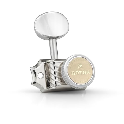 Gotoh Locking Tuners - 6 in a line - Magnun Lock Trad (MG-T) - Nickel