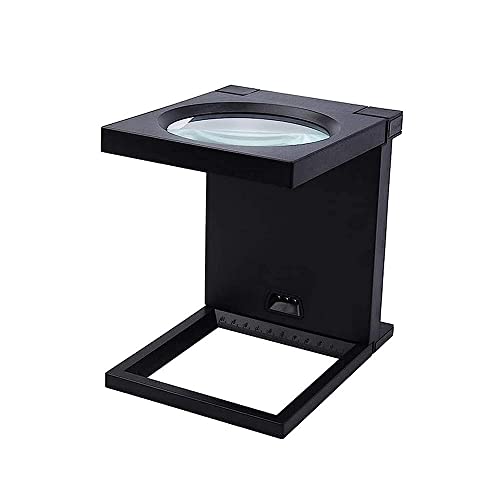 Loupe de bureau pliable HJMMWT 2,5X HD pour lecture de journaux et cartes