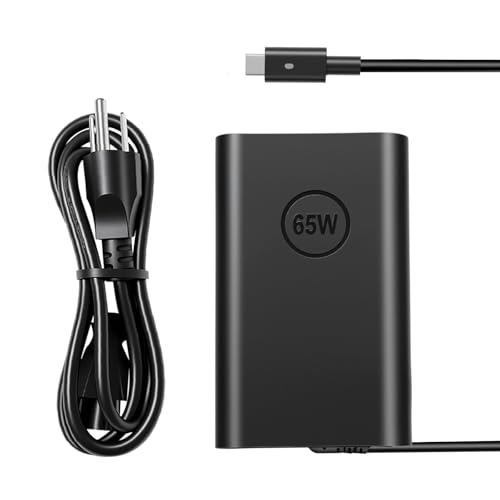Image of 65W USB-C Laptop Charger for Dell Laptop Latitude 5530 5420 5430 5520 5540 7430 7440 7340 7530 7330 7320 Chromebook 3100 9250 9360 9365 9370 9380 9350 9550 Adapter Power Cord