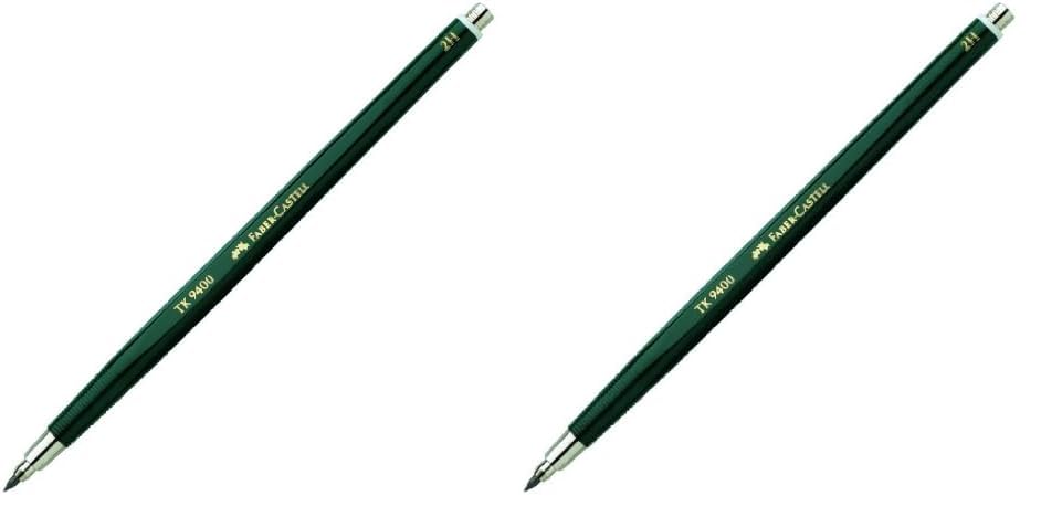 Faber-Castell 139412 - Conocimientos tradicionales LÁPIZ 2mm 2H 9400 (Paquete de 2)