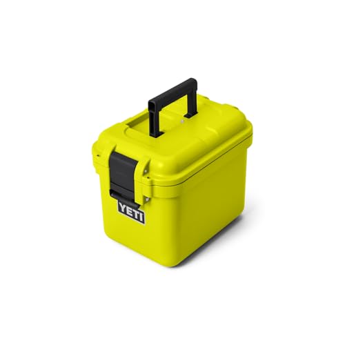 Image of YETI LoadOut 15 GoBox Divided Waterproof Cargo Case, Dry Box, Camera Case, Fishing Tackle Box, Firefly Yellow
