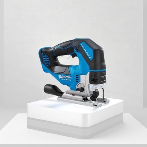 20V Brushless Cordless Variable-Speed Jig Saw, 4-Position Orbital Cutting, On/Off Cutline Blower, Tool-free blade change, LED light, Shoe Adjustment 0° to 45° (Tool Only) - Compatible With Hercules