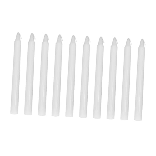LIFKOME Elegant Long Candles for Emergency 10pcs Led Taper Candles Outdoor Camping