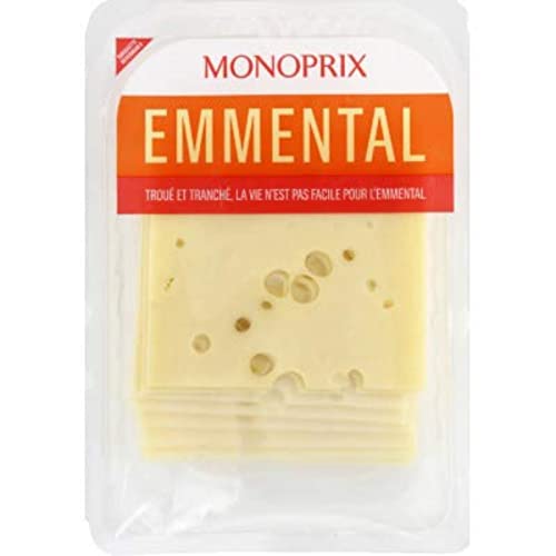 Monoprix Emmental en tranches - Les 8 tranches, 200g