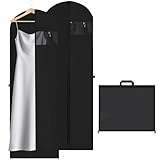【Anti-mites étanche à la poussière et ouverture supérieure pour cintre】La housse à vêtements longue dispose d'une ouverture intelligente sur le dessus, à travers laquelle un cintre passe facilement, idéale pour être suspendue dans le placard. Vos vêtements restent protégés en toute sécurité contre les mites, les moisissures, la lumière et la poussière.