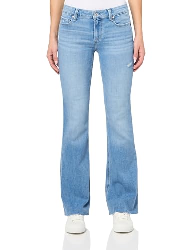 PAIGE Women's Laurel Canyon 32 Inch Inseam Small Beltloop Raw Jeans