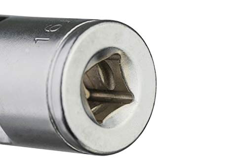KING TONY 335116M Chrome Vanadium Steel 3/8" Drive 6 Point Flexible Crowfoot Socket Wrench, 73.5 mm Length, 16 mm Size, Pack of 6 - Image 4