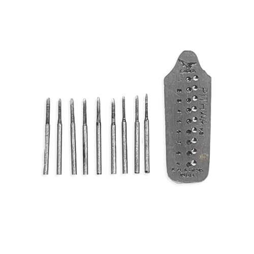 Micro taraud et filière pour machine à filetage pour bijoux en or 9 trous - 2