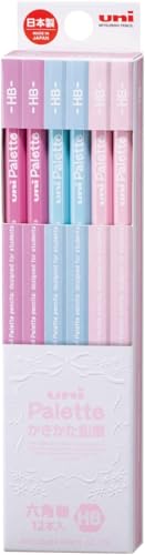 Mitsubishi Pencil K5051HB Uni Palette HB Kakata Pastel Pink 1 Dozen miniatura 1