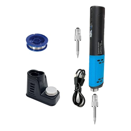 Soldering Iron Vertical Stand Built in 1500mAh Battery Rapid Heating Techs USB C Rechargeable Tool LED Digital Display Soldering
