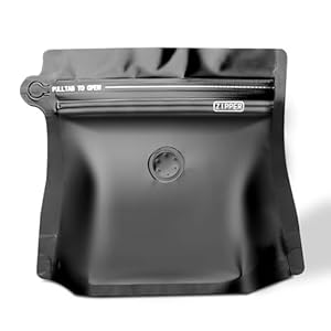 3.5oz 1/5 lb 60pcs Coffee Bags with Valve,Vented Coffee Bag Barrier Bags Coffee Packaging Coffee Storage Pouches Stand-up Bags for Food Diamond Shaped Need to Use Heat Sealing Machine（Black）