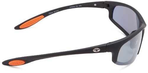 Ironman Men's Strong Polarized Semi-Rimless Sunglasses, Matte Black Rubberized, 156 mm3