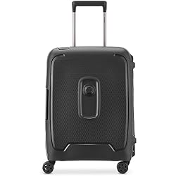 Delsey Paris Maletas DELSEY PARIS MONCEY, Valise cabine rigide slim, 55x40x20 cm, 36 litres, XS, Noir