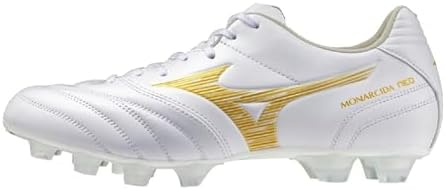 MIZUNO Unisex Adult Monarcida NEO 3 SW Soccer Cleats, white/gold