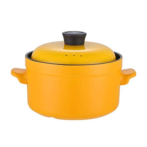Olla de cerámica Tipo cocotte, Olla Holandesa de cerámica con Doble asa y Tapa, Olla para Sopa, Olla para Horno y vitrocerámica, 4 l - 7 (5)
