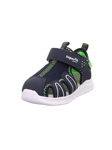 Superfit Jungen Wave Sandale, Blau Hellgrün 8050, 21 EU
