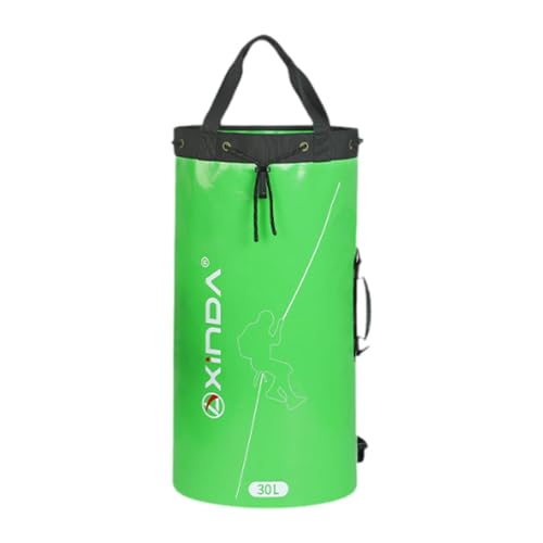 ロープ収納バッグ 頑丈なロッククライミングバックパック トレッキング 登山 アウトドア用 20 cmx31 cmx57 cm グリーン 緑 20x31x57 cm