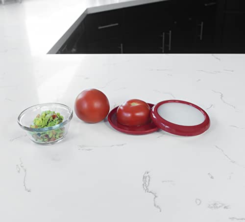 Joie Fresh Stretch Tomato Pod – Reusable Silicone Food Saver for Tomato Storage, Red