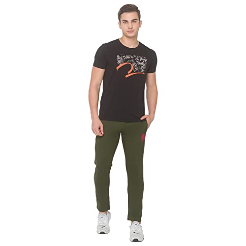 Image of Spykar Men's Slim Fit Track Pants
