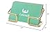 Leicraft Business Card Holder for Desk, Cute Metal Card Organizers and Office Desk Accessories for Men and Women (Golden)