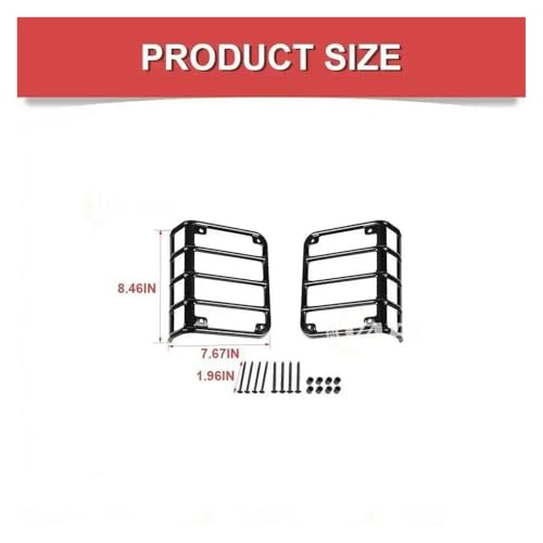 Lámpara De Luz Trasera Decoración Metal Jeep Wrangler JK 3