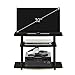 Furinno Turn-N-Tube No Tools 3-Tier Entertainment Center TV Stand for TV up to 32 Inch, Plastic Round Tubes, Espresso/black