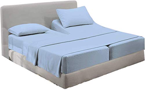 Split King Sheets for Adjustable Beds - Fits Upto 18