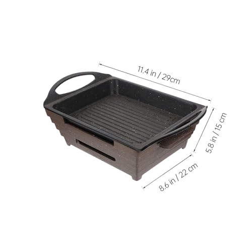 SOLUSTRE 1Pc Multi Purpose Barbecue Stove Aluminium Alloy Grilled Fish Bbq Grill for Camping Easy to Clean Heat Resistant Outdoor Cooking Tool