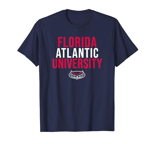 Florida Atlantic University FAU Owls Stacked T-Shirt