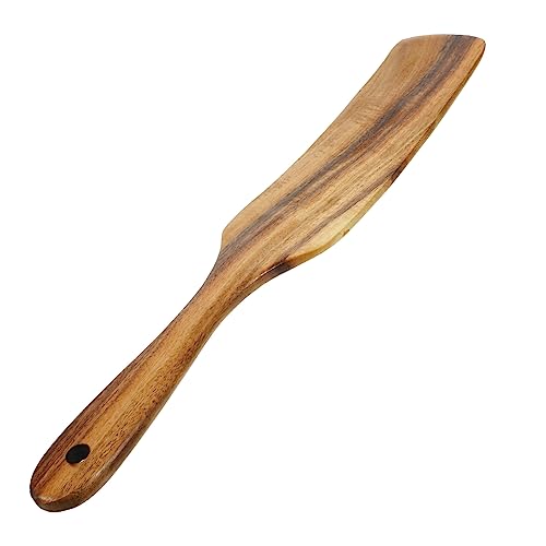 JECOMPRIS Espátula De Cocina De Madera Con Mango Herramienta Resistente Altas Temperaturas Para Utensilios Antiadherentes Accesorio Doméstico Práctico y Duradero