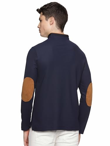 Image of STELLERS Men's Henley Collar T-Shirt | Wrinkle Free | Quick Dry | Full Sleeve | Regular Fit