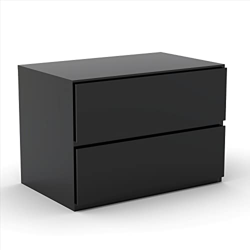 Nexera Night Stand , Black #TOP14
