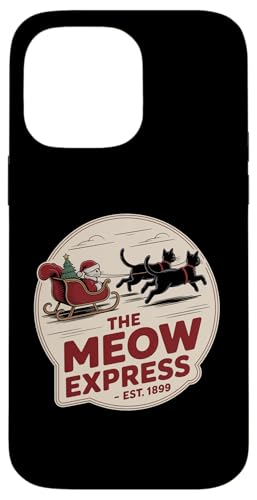 Funny Vintage - Meow Express gNX}XLbg X}zP[X iPhone 14 Pro Max p