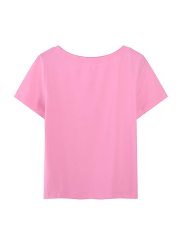 Image of Girls' Graphic Tees Summer Cute Tops Casual Short Sleeve Crew Neck T Shirts