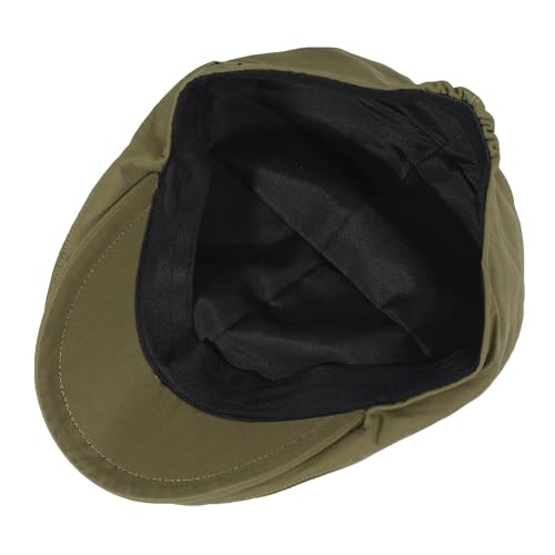 Image of ZLYC Men Cotton Flat Cap Summer Scally Ivy Gatsby Newsboy Beret Driver Cabbie Hunting Hat