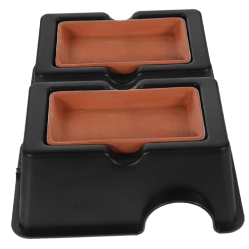 CORHAD 2Pcs Humid Hide for Leopard Gecko Reptile Cave Decor for Small Reptiles Enhances Habitat Safe Hideout for Snakes Frogs Lizards Design