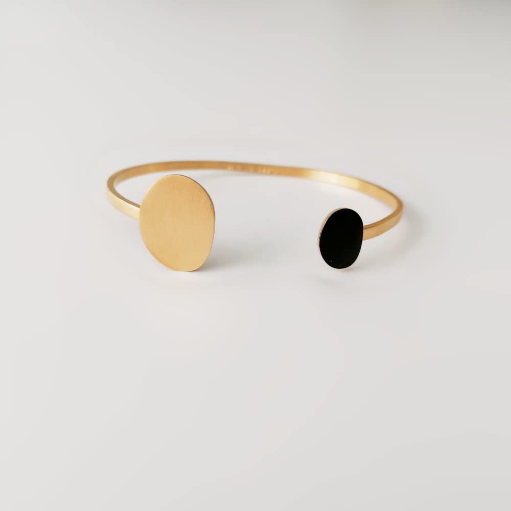 BRACCIALE DORATO MIRÓ JEWELRY | Progettato da Joidart | Collezione Mirò | Metallo placcato oro 24K