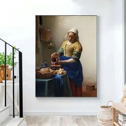 Affiches et reproductions sur toile Vermeer décoration murale salon