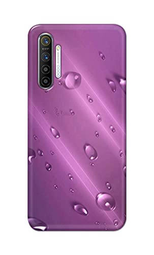 Image of PRINTFIDAA Water Bubbles in Lilac Background Printed Designer Hard Back Case Cover for Realme XT /Realme X2 -(TY) MVN1005