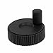 Tool parts 8mm Bore Dia.Plastic Hand Wheel Revolving Handle Grip Knob Black 62mm Diameter