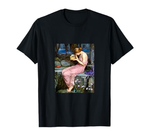 Bild: Psyche ffnet die Golden Box Waterhouse-Kunst T-Shirt fr 15,99 EUR (-9%) statt 22,49 EUR bei amazon.de