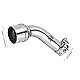 Auspuff Mittelrohr, Motorrad Auspuff Mittelrohr Mittelrohr Link Connect Adapter Schalldämpfer Spitze Absauger für R25/R3 2015-2018
