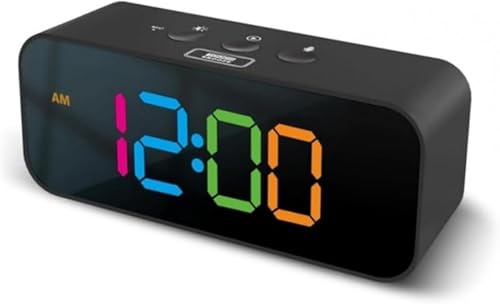 Farigrut多機能デジタルスマート目覚まし時計音声操作対応音楽着信音寝室/枕元/オフィスに最適