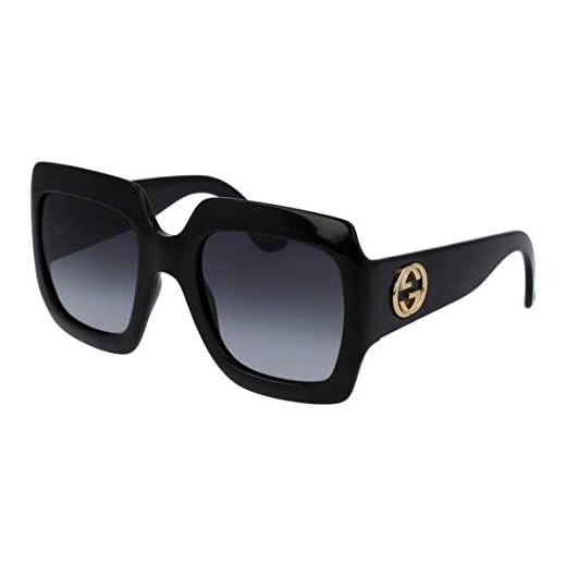 Gucci GG0053S, Gafas de Sol para Mujer, Negro (Black-Grey), 54