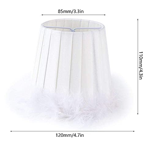 Lampadario in stoffa di piume Squisito romantico