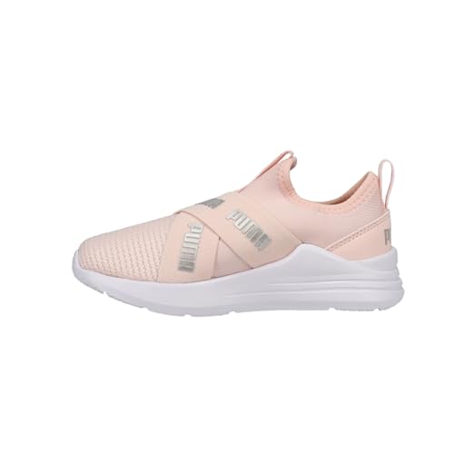 PUMA Kids Girls Wired Run Slip On Pop Sneakers Shoes Casual - Pink3